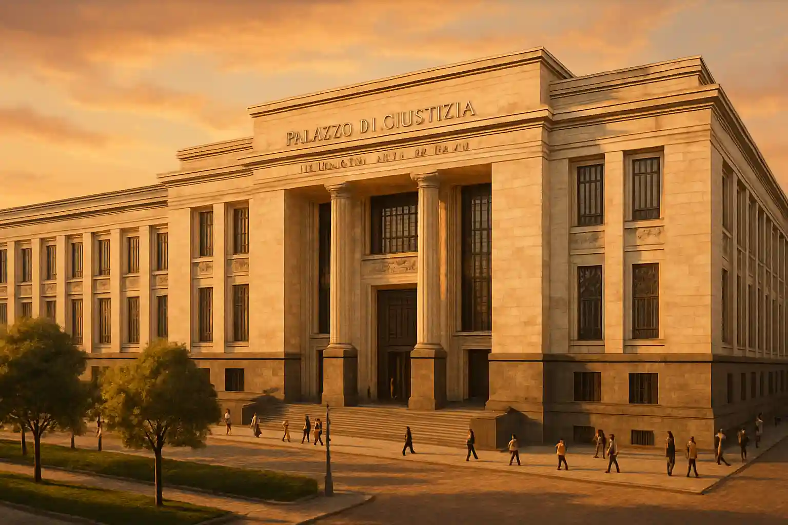 vista del tribunale di milano